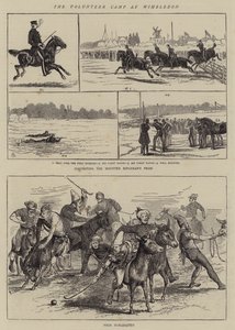 The Volunteer Camp at Wimbledon by Alfred Chantrey Corbould